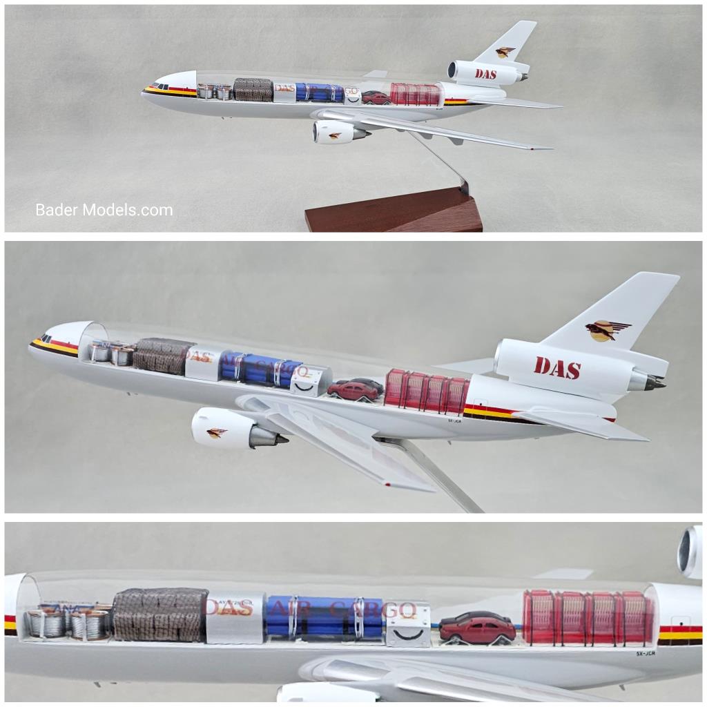 Das Air Cargo - DC-10-30F - (1:100) - 180° Clear Top